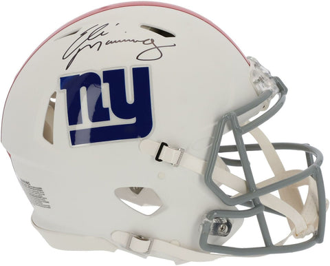 Eli Manning New York Giants Signed Flat White Alternate Speed Authentic Helmet