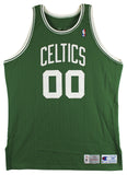 Celtics Robert Parish "4x Insc" Signed 93-94 Champion Pro Cut Green Jersey BAS W