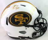 Patrick Willis Signed 49ers Lunar Authentic FS Helmet w/ 3 Insc- Beckett W *Gold