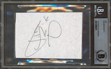 Flames Joe Nieuwendyk Authentic Signed 3x5 Cut Signature Autographed BAS Slabbed
