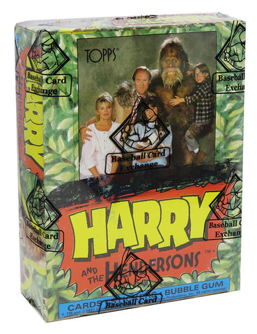 1987 Harry & The Hendersons Topps Unopened Wax Box BBCE Sealed Wrapped 36 Packs