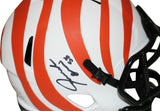 Joseph Ossai Autographed Cincinnati Bengals Lunar Mini Helmet Beckett 35386