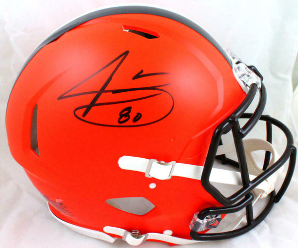 Jarvis Landry Autographed Browns F/S Speed Authentic Helmet-Beckett W Hologram