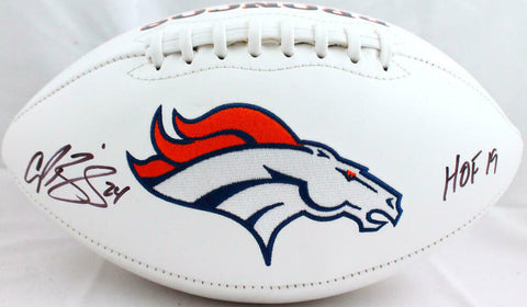Champ Bailey Autographed Denver Broncos Logo Football w/HOF-Beckett W Hologram