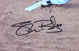 Shane Bieber Signed Cleveland Indians 16X20 Pitching Mound w/ 4 Insc - BA W Holo
