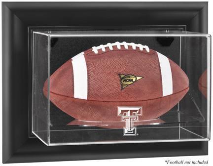 Texas Tech Raiders Black Framed Wall-Mountable Football Display Case