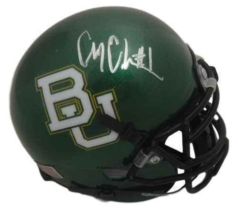 Corey Coleman Autographed/Signed Baylor Bears Schutt Green Mini Helmet JSA 14765