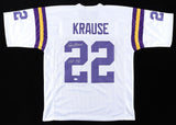 Paul Krause Signed Minnesota Vikings Jersey (JSA COA) 8xPro Bowl DB / 1998 HOF
