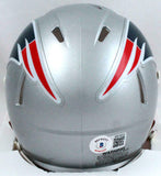 Damien Harris Autographed New England Patriots Speed Mini Helmet-Beckett W Holo