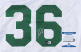 Marcus Smart Signed Boston Celtic Jersey (Beckett COA)2022 Defensive Player Year
