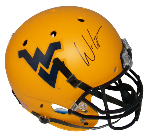 WILL GRIER AUTOGRAPHED WEST VIRGINIA MOUNTAINEERS FULL SIZE HELMET BECKETT