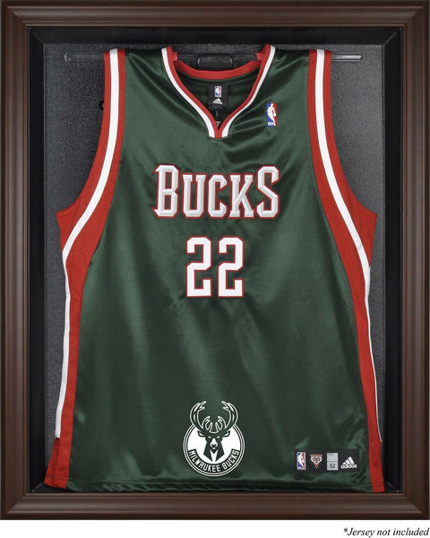 Milwaukee Bucks Brown Framed Jersey Display Case - Fanatics