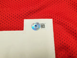 OHIO STATE BUCKEYES TREVEYON HENDERSON AUTOGRAPHED RED JERSEY BECKETT QR 203905