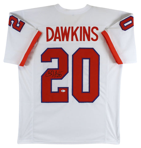 Clemson Brian Dawkins Authentic Signed White Pro Style Jersey BAS Witnessed
