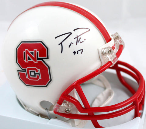 Philip Rivers Autographed North Carolina State Mini Helmet- Beckett Hologram