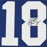 FRMD Peyton Manning Indianapol Colts Signed Mitchell & Ness Blue Auth Jersey