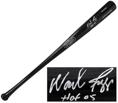 Wade Boggs Signed Louisville Slugger Black Baseball Bat w/HOF'05 (SCHWARTZ COA)