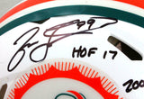 Jason Taylor Autographed Dolphins F/S Tribute Speed Authentic w/3Insc.-BAW Holo