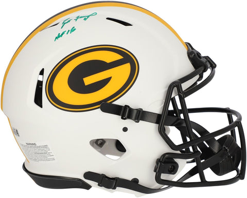 Brett Favre Packers Signed Lunar Eclipse Alt Auth. Helmet with "HOF 16" Insc