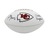 Trent Signed Kansas City Chiefs Embroidered White NFL Football-Chiefs Kingdom