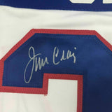FRAMED Autographed/Signed JIM CRAIG 33x42 White USA Hockey Jersey JSA COA Auto