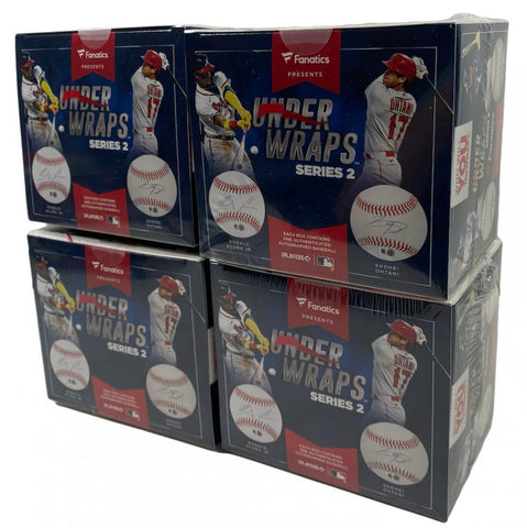 4 BOX SET FANATICS UNDER WRAPS MLB Mystery Baseball TROUT, JUDGE, OHTANI, HARPER