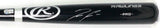 Ronald Acuna Autographed Pro Baseball Black Bat - Beckett W *Silver