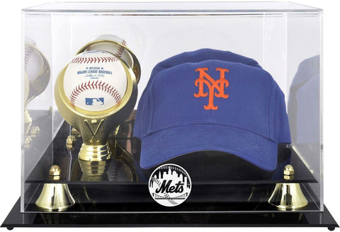 Mets Acrylic Cap and Baseball Logo Display Case - Fanatics