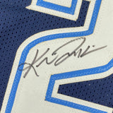 Autographed/Signed KRIS JENKINS Villanova Blue College Basketball Jersey JSA COA