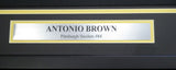 STEELERS ANTONIO BROWN AUTOGRAPHED SIGNED FRAMED BLACK JERSEY PSA/DNA 107966