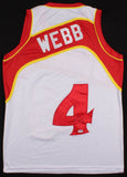 Spud Webb Signed Atlanta Hawks Jersey (PSA Hologram) 1986 Slam Dunk Champion