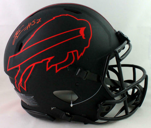 AJ Epenesa Signed Buffalo Bills F/S Eclipse Authentic Helmet - Beckett W Auth