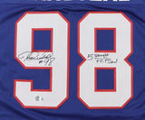 Jessie Armstead Signed New York Giant Jersey Ins "5 Straight Pro Bowl" (Beckett)