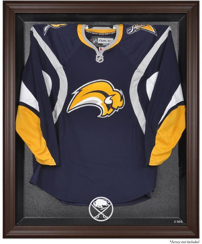 Buffalo Sabres Brown Framed Logo Jersey Display Case Authentic