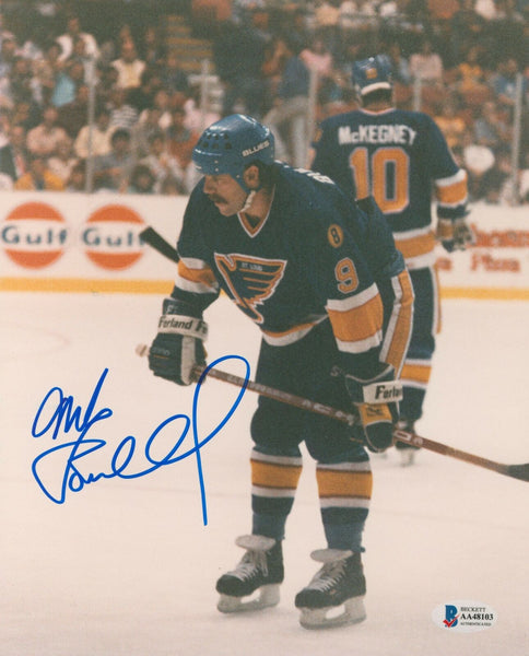Blues Mike Bullard Authentic Signed 8x10 Photo Autographed BAS #AA48103