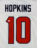 DeAndre Hopkins Autographed White Pro Style Jersey- JSA Witnessed Authenticated