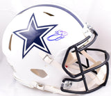 Emmitt Smith Signed F/S Cowboys Flat White Speed Authentic Helmet-Beckett W Holo