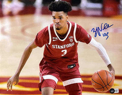Ziaire Williams Signed Stanford Cardinal 11x14 Basketball Photo BAS
