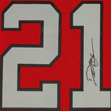 Frmd Deion Sanders Atlanta Falcons Signed Mitchell & Ness Red Replica Jersey