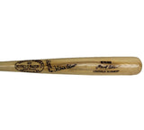 Hank Aaron Signed Atlanta Braves Louisville Slugger Engraved Blonde Bat