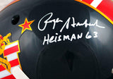 Roger Staubach Signed Navy F/S Schutt DTOM Authentic Helmet w/ Heisman-BAW Holo