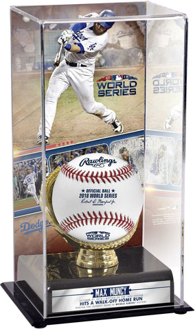 Max Muncy Los Angeles Dodgers 2018 World Series Game 3 Walkoff HR Case & Image