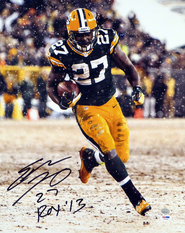 EDDIE LACY AUTOGRAPHED 16X20 PHOTO GREEN BAY PACKERS "ROY '13" PSA/DNA 77728