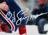 OJ Simpson Autographed Bills Breaking Tackle In Snow 8x10 HM Photo- JSA W *White