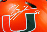 Ray Lewis Signed Hurricanes F/S Riddell Flash Speed Authentic Helmet-BAWHologram