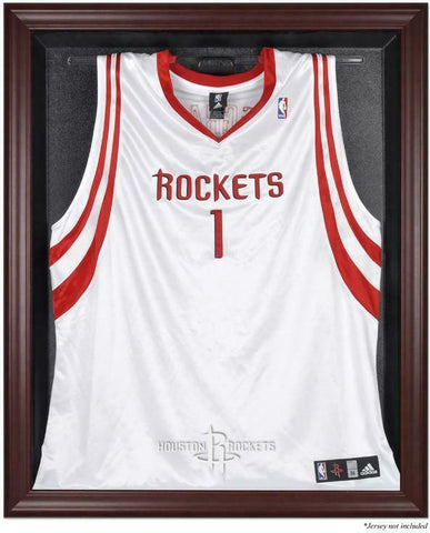 Rockets Mahogany Framed Team Logo Jersey Display Case - Fanatics Authentic