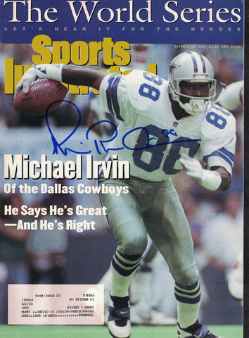 Michael Irvin Signed 10/25/1993 Sports Illustrated Magazine Beckett 38906