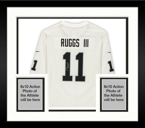 Framed Henry Ruggs III Las Vegas Raiders Autographed Nike White Game Jersey