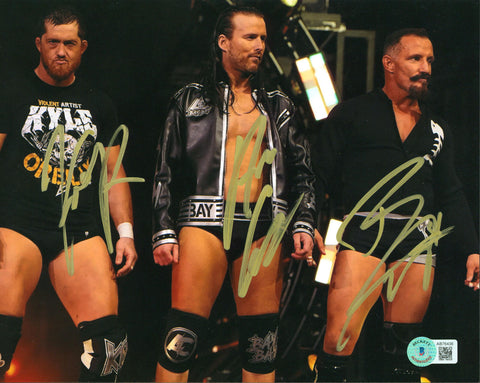 Adam Cole, Kyle O'Rielly & Bobby Fish Authentic Signed 8x10 Photo BAS #AB76436