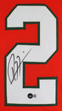 Ray Lewis Signed Miami Hurricanes Jersey (Beckett) 13xPro Bowl Ravens Linebacker